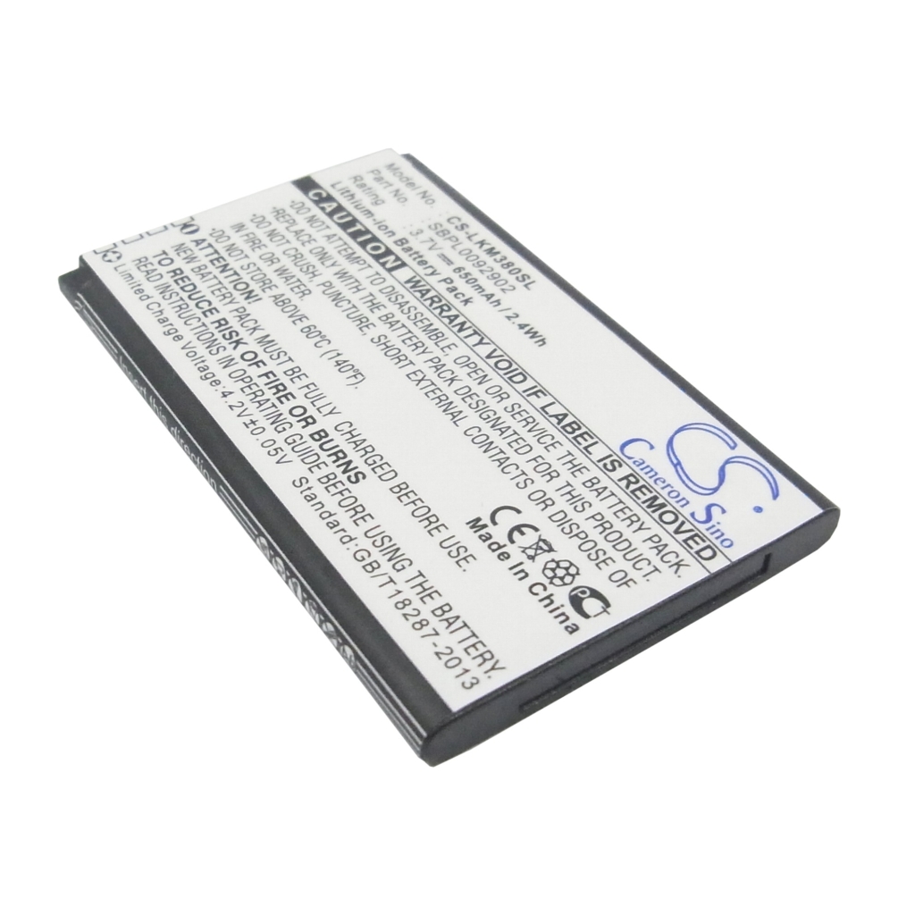 Baterija za mobilni telefon LG CS-LKM380SL