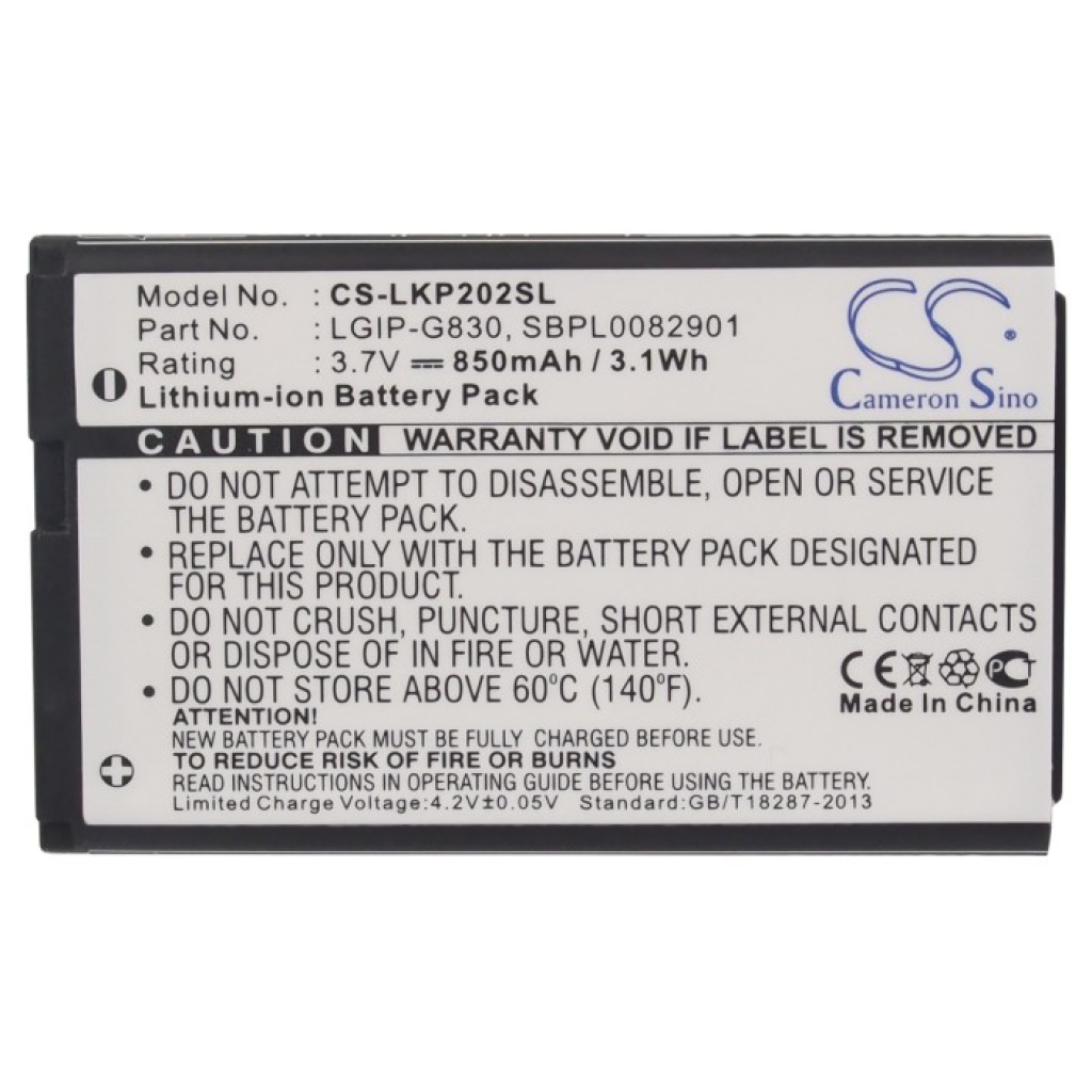 Baterija za mobilni telefon LG CS-LKP202SL