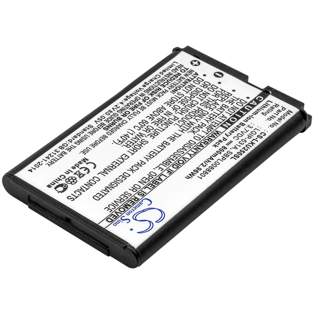 Baterija za mobilni telefon LG B471 (CS-LKU250SL)
