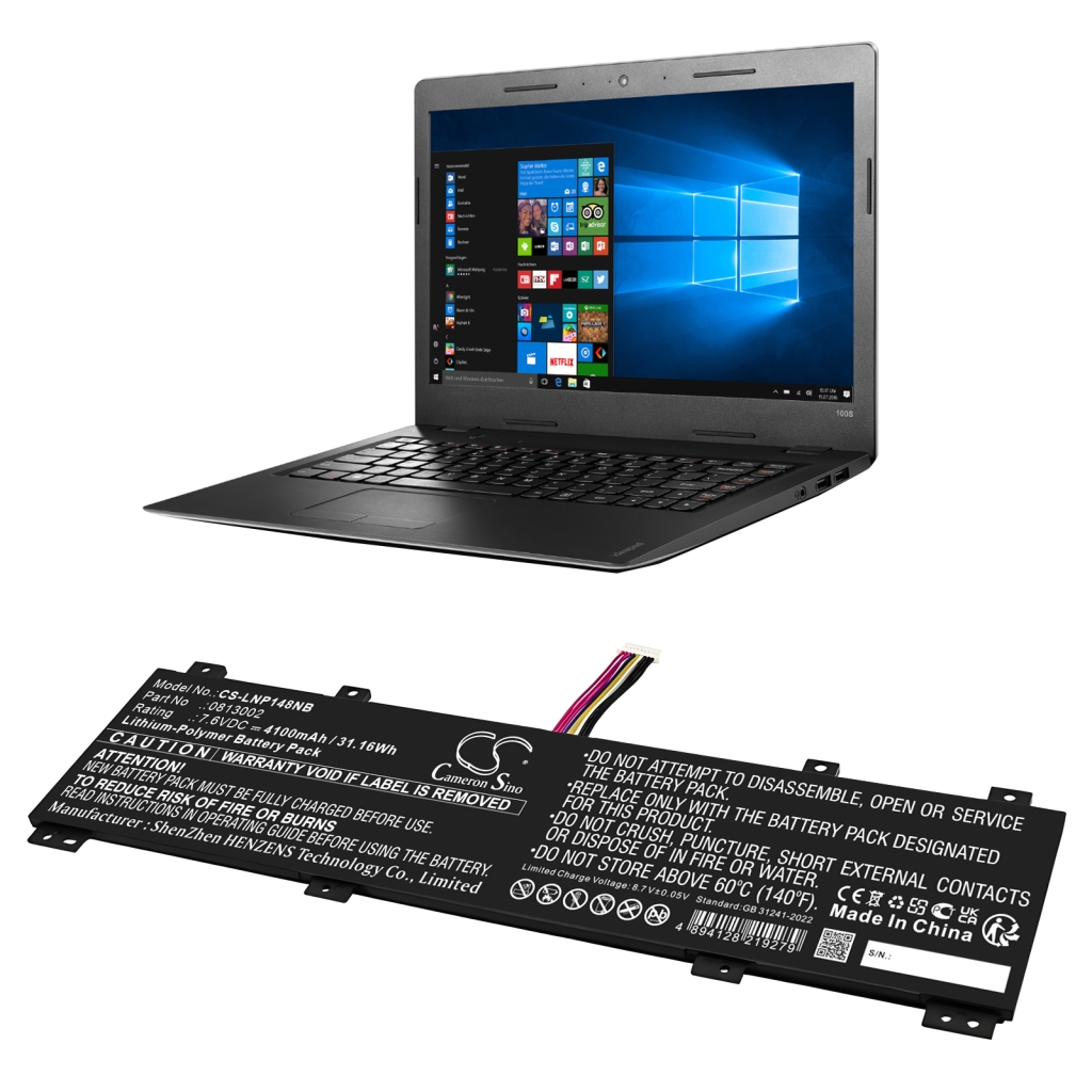 Baterija za prijenosno računalo Lenovo IdeaPad 100S-14IBR(80R90051GE) (CS-LNP148NB)