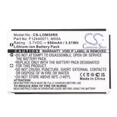 Kompatibilna zamjena baterije za Logitech 190304-2004,F12440071,M50A