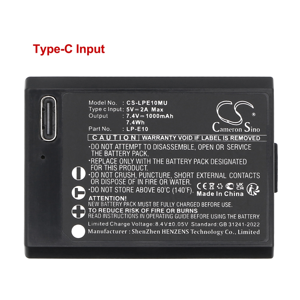 Baterija za fotoaparat Canon CS-LPE10MU