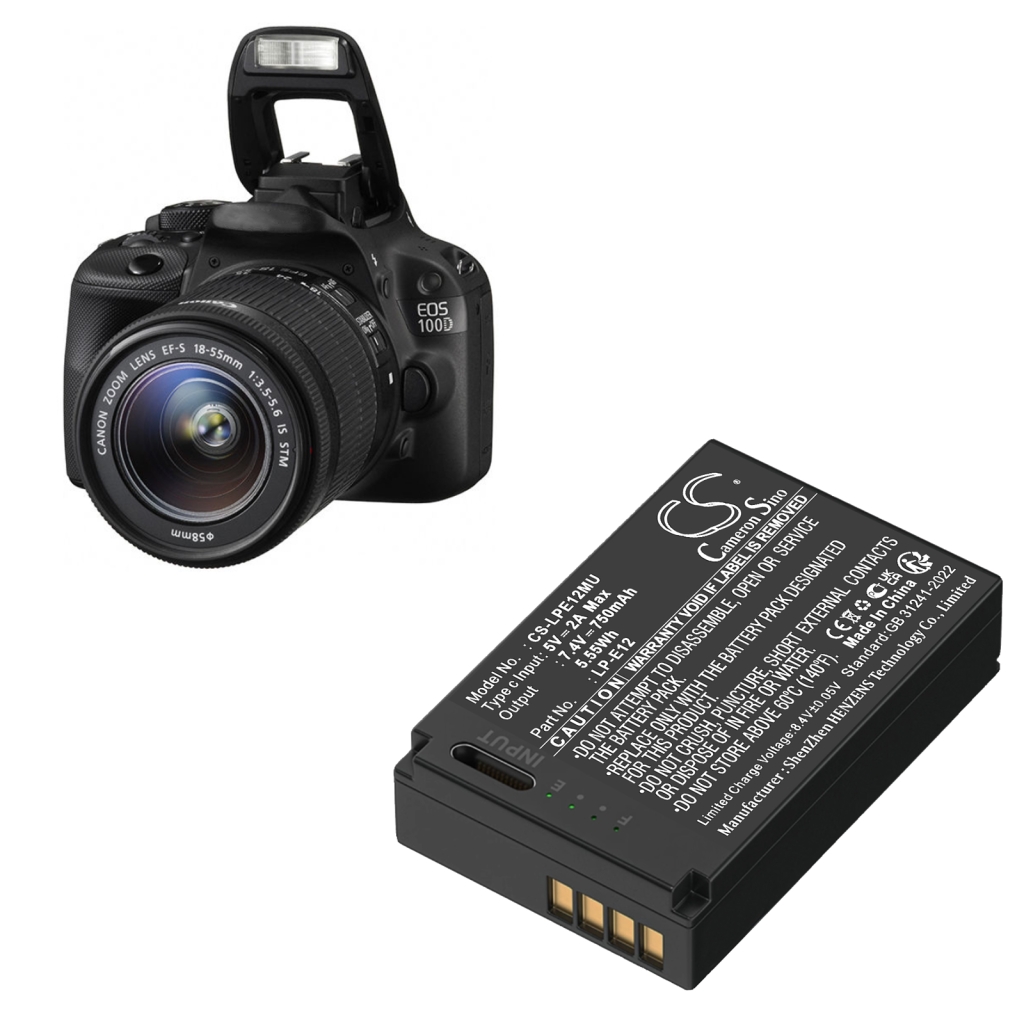 Baterija za fotoaparat Canon CS-LPE12MU
