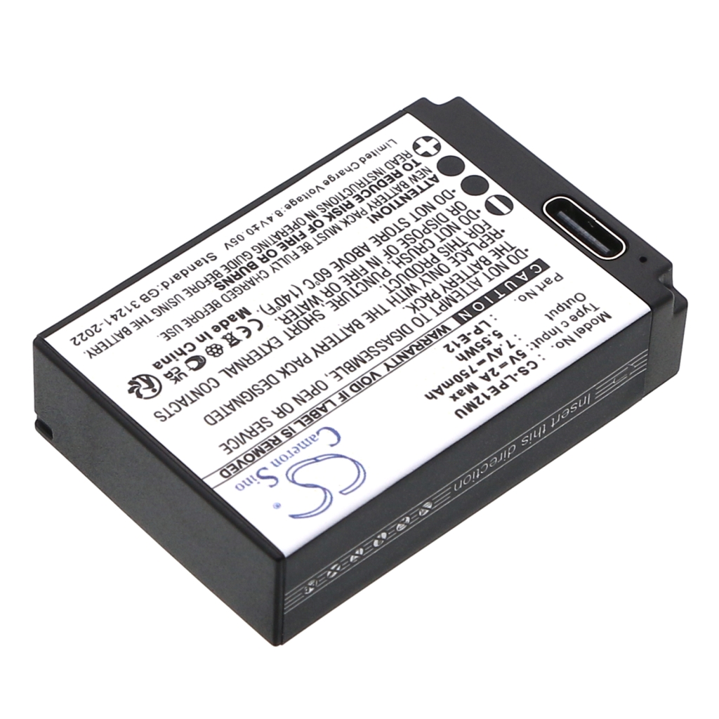 Baterija za fotoaparat Canon CS-LPE12MU