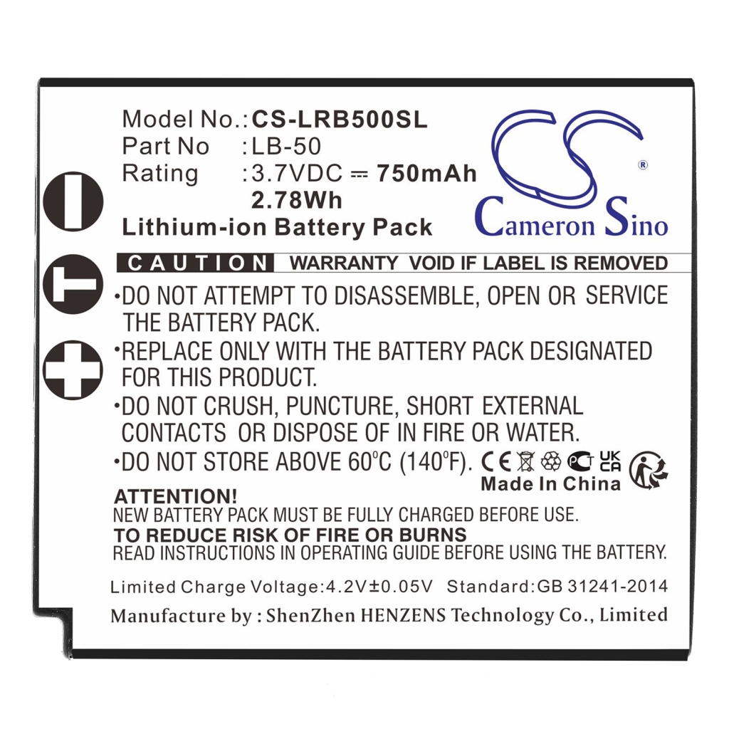 Baterije Audio device batteries CS-LRB500SL