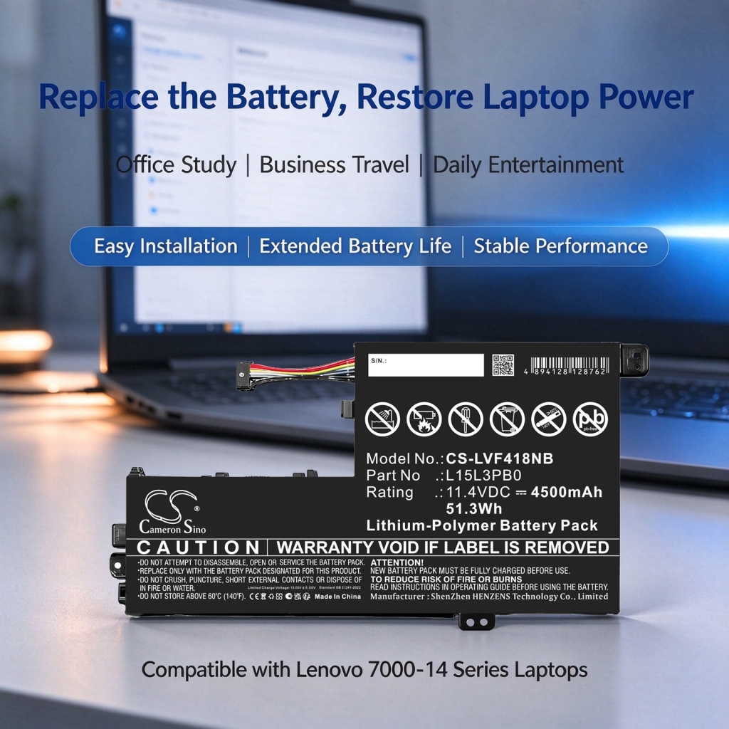 Baterije kompatibilno s Lenovo IdeaPad 320S-14IKBR 320S-14IKBR(81BN) 320S-14IKBR(81BN004PGE) CS-LVF418NB