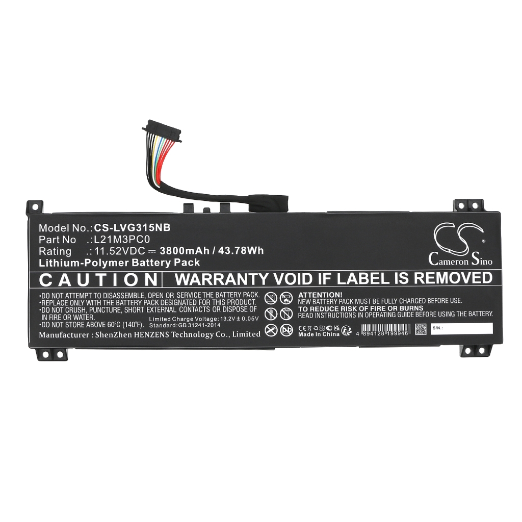 Baterija za prijenosno računalo Lenovo IdeaPad Gaming 3 15ARH7 82SB008YKR (CS-LVG315NB)