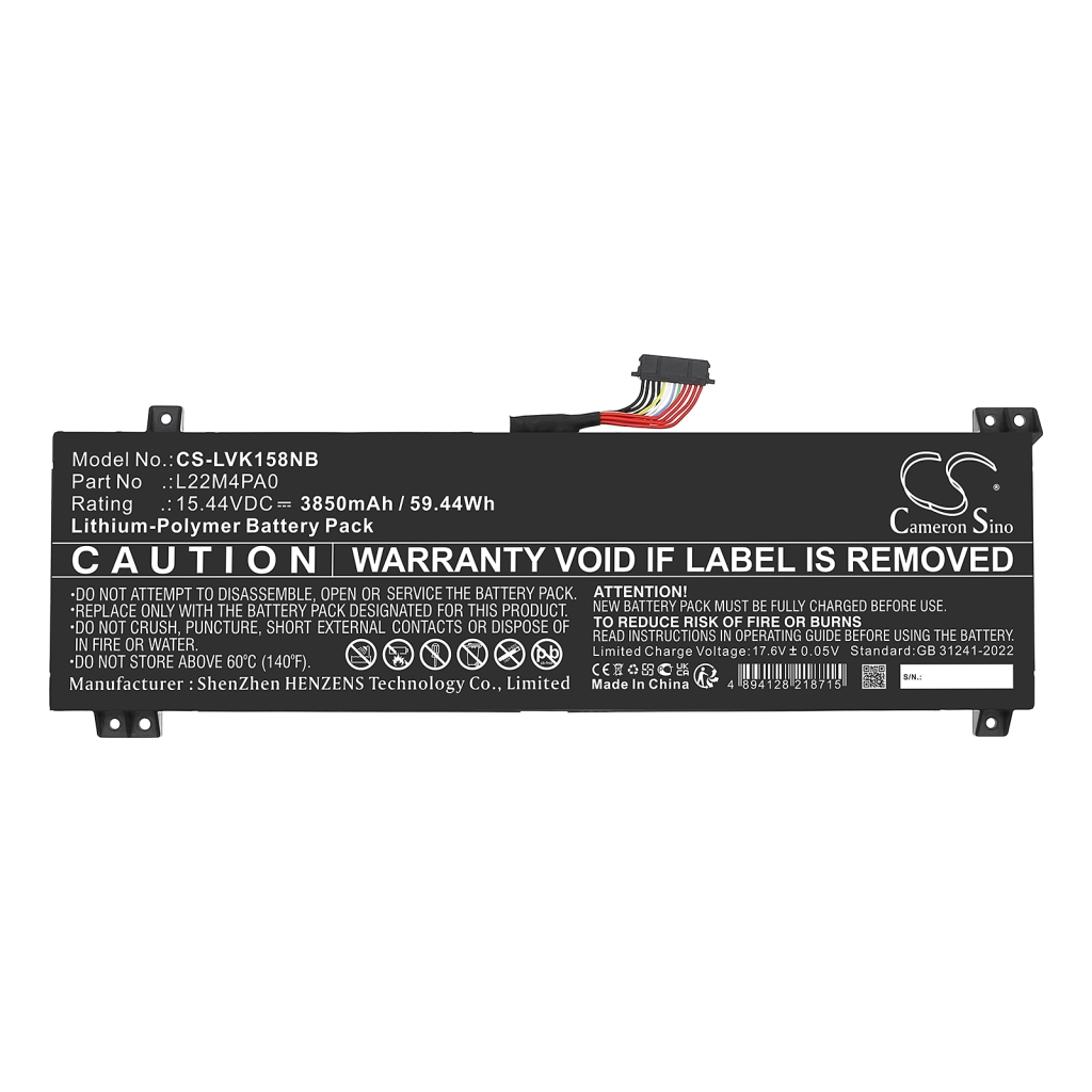 Baterija za prijenosno računalo Lenovo LOQ 15IRH8 82XV00MPMB (CS-LVK158NB)