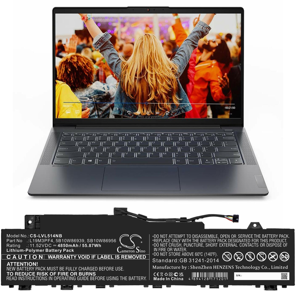 Baterija za prijenosno računalo Lenovo CS-LVL514NB