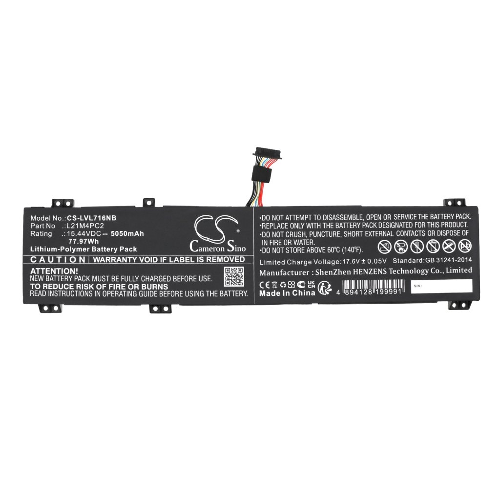 Kompatibilna zamjena baterije za LENOVO L21C4PC2,L21L4PC2,L21M4PC2