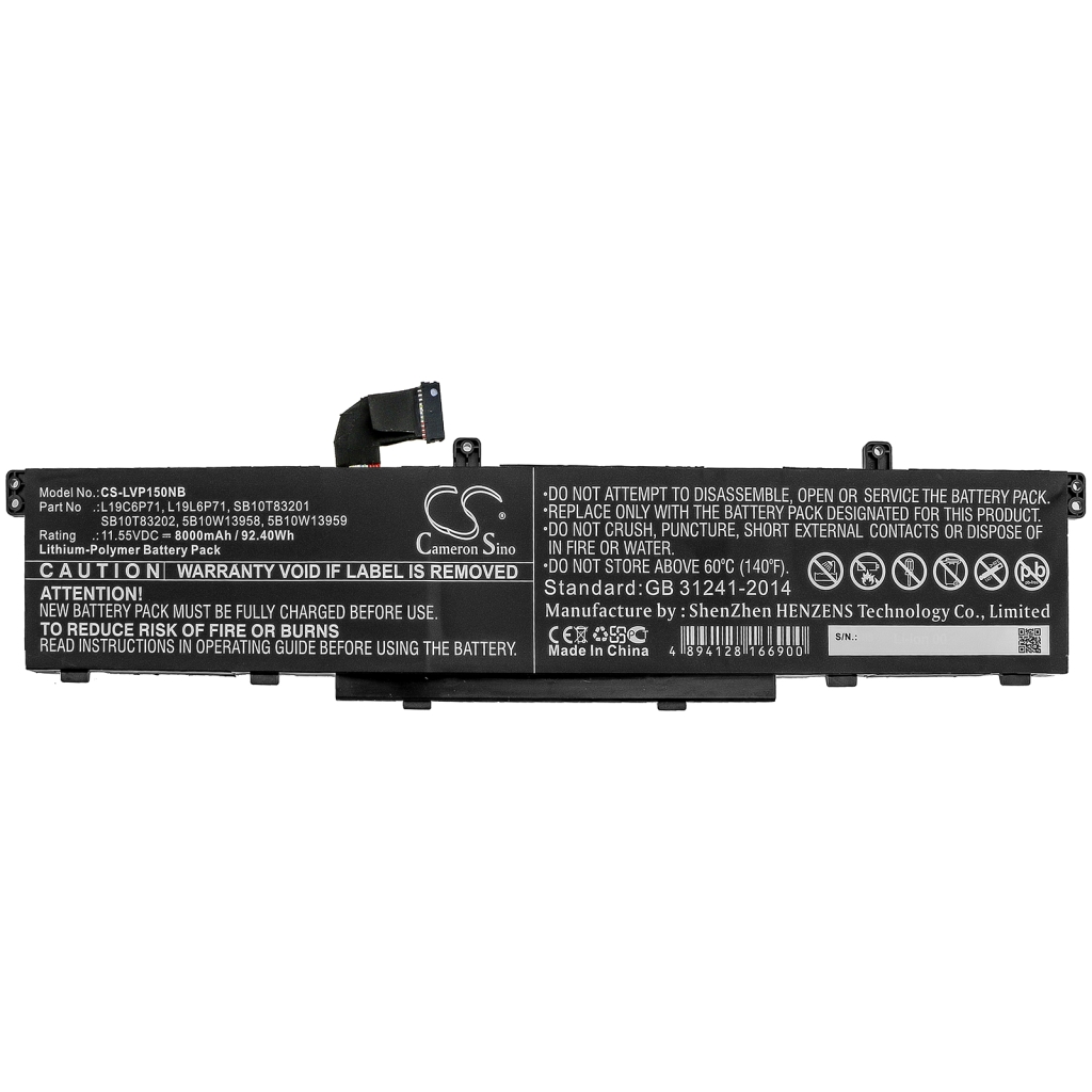 Baterija za prijenosno računalo Lenovo ThinkPad T15g Gen 1 20URCTO1WW (CS-LVP150NB)