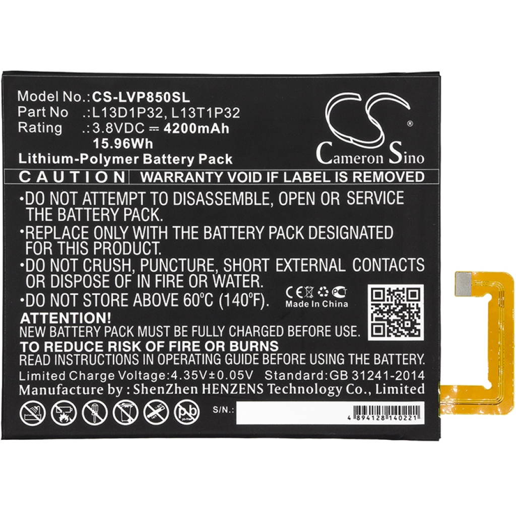 Baterija za tablet Lenovo CS-LVP850SL