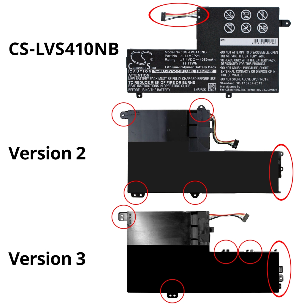 Baterija za prijenosno računalo Lenovo IdeaPad 320S-15ABR(80YA) (CS-LVS410NB)