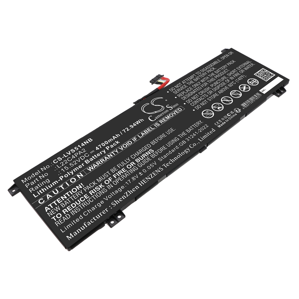 Baterija za prijenosno računalo Lenovo Legion Slim 5 14APH8-82Y5004VAU (CS-LVS514NB)