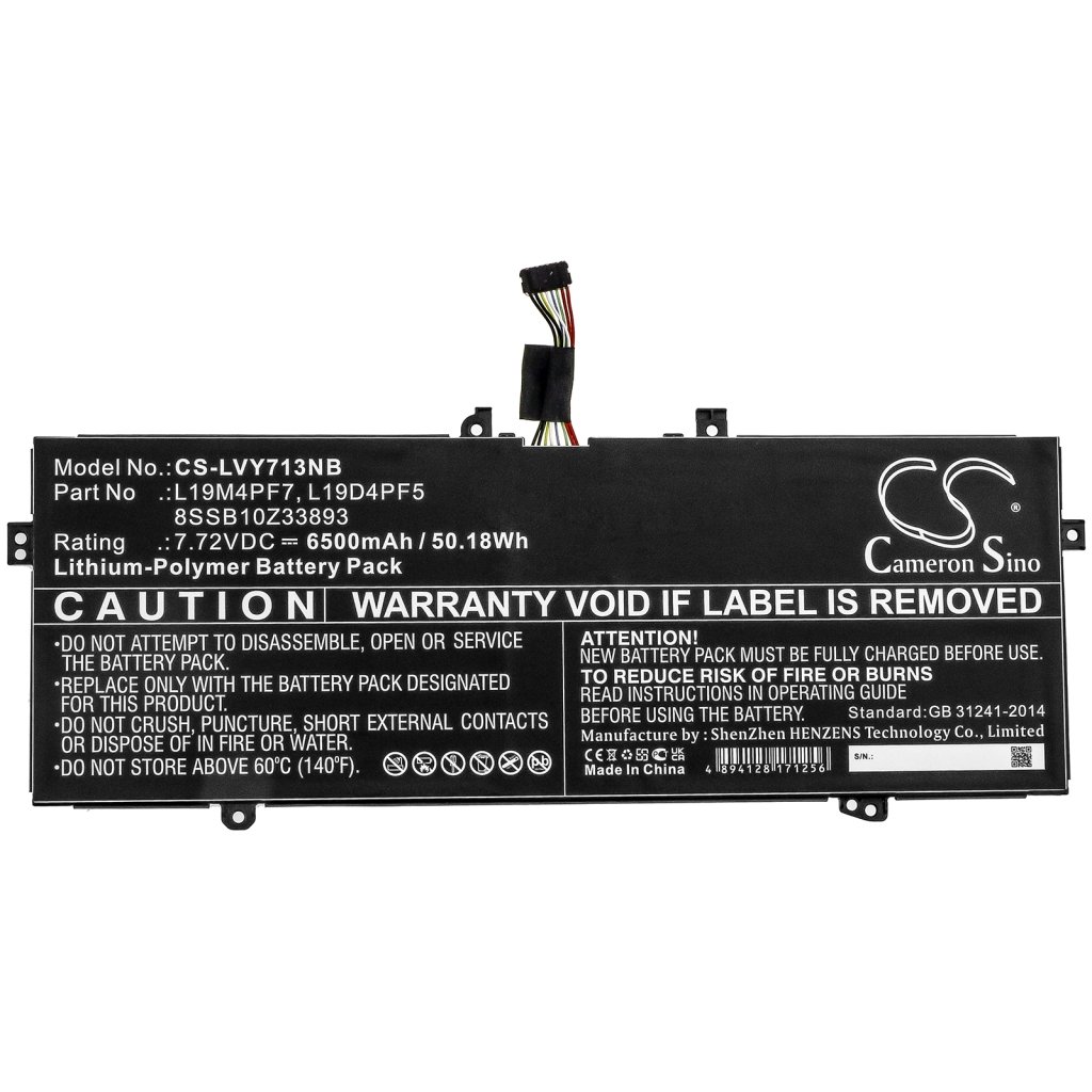 Kompatibilna zamjena baterije za LENOVO 8SSB10Z33893,L19D4PF5,L19M4PF7