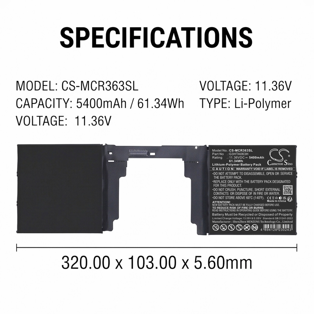 Battery compatible with Notebook battery