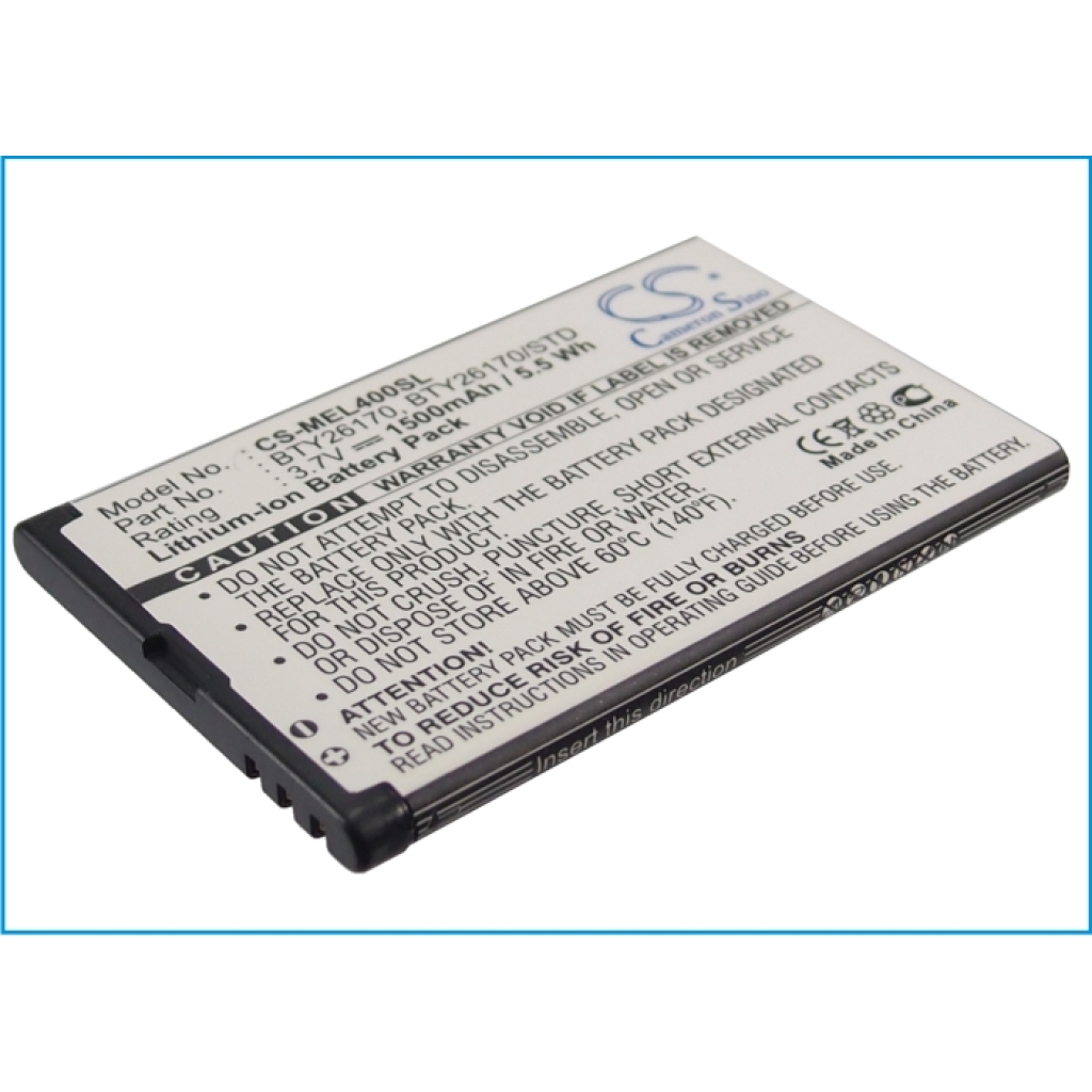 Kompatibilna zamjena baterije za Elson BTY26170,BTY26170/STD,BTY26170MOBISTEL/STD