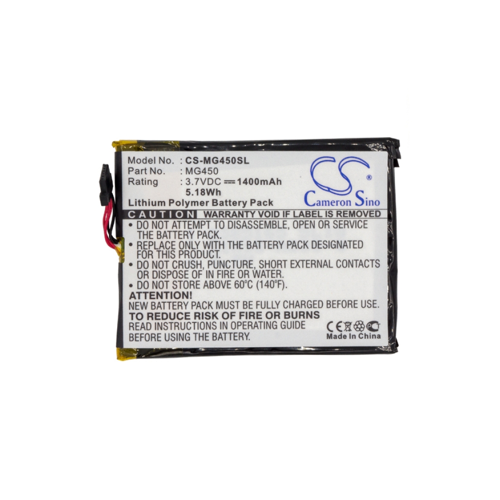 Baterija za GPS, Navigator Typhoon CS-MG450SL
