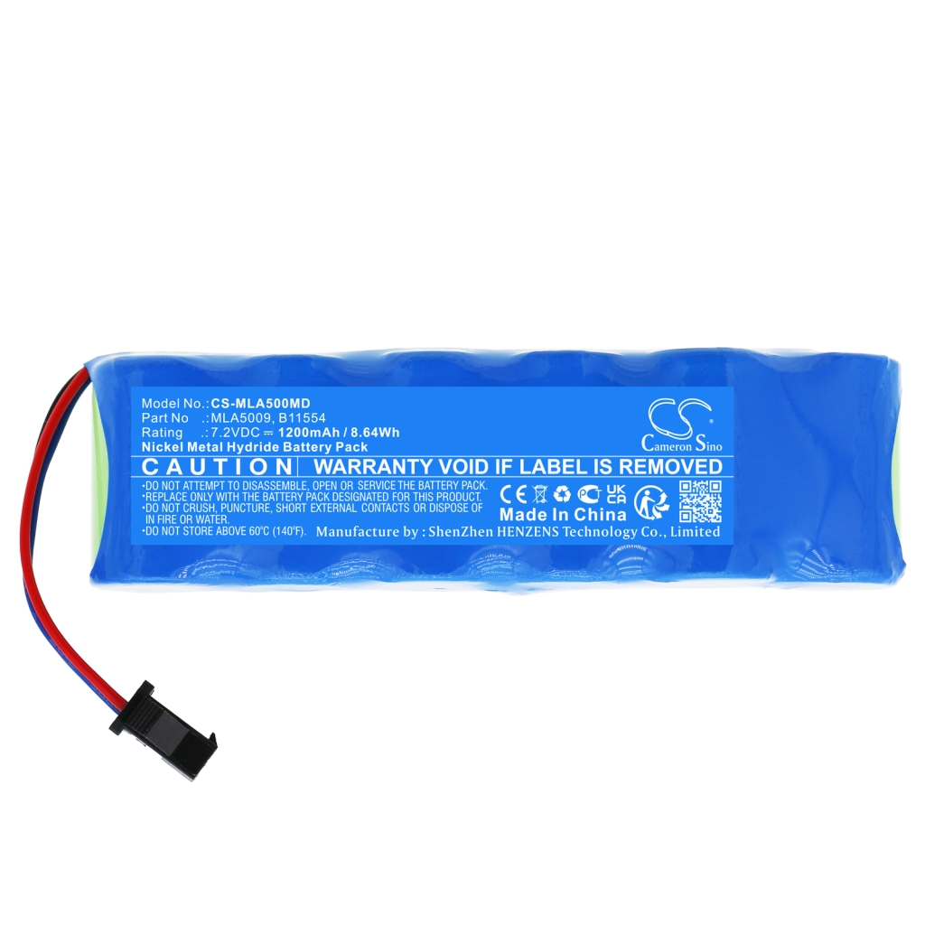 Kompatibilna zamjena baterije za Micro medical 69100700,B11554,MLA5009