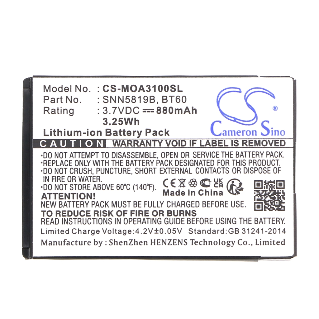 Battery Replaces SNN5782