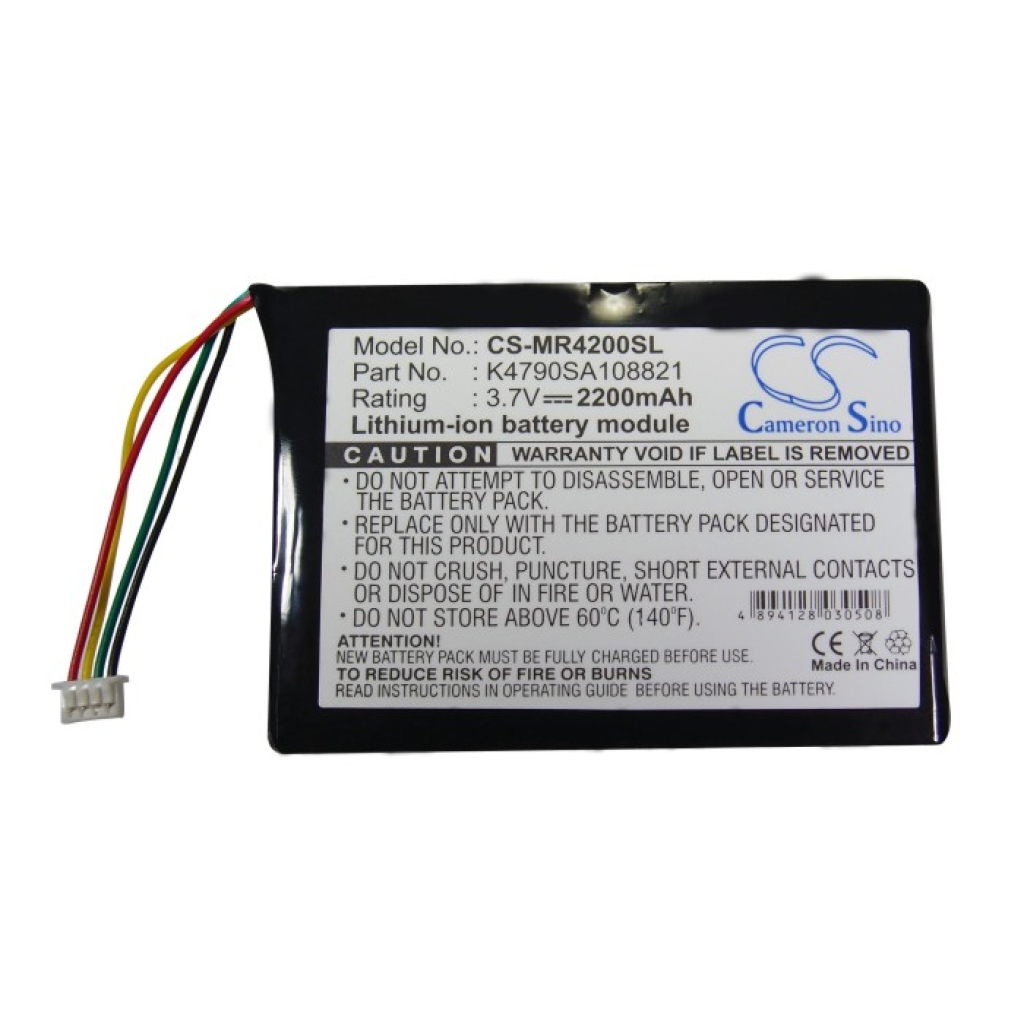 Baterija za GPS, Navigator Magellan Maestro 4210 (CS-MR4200SL)