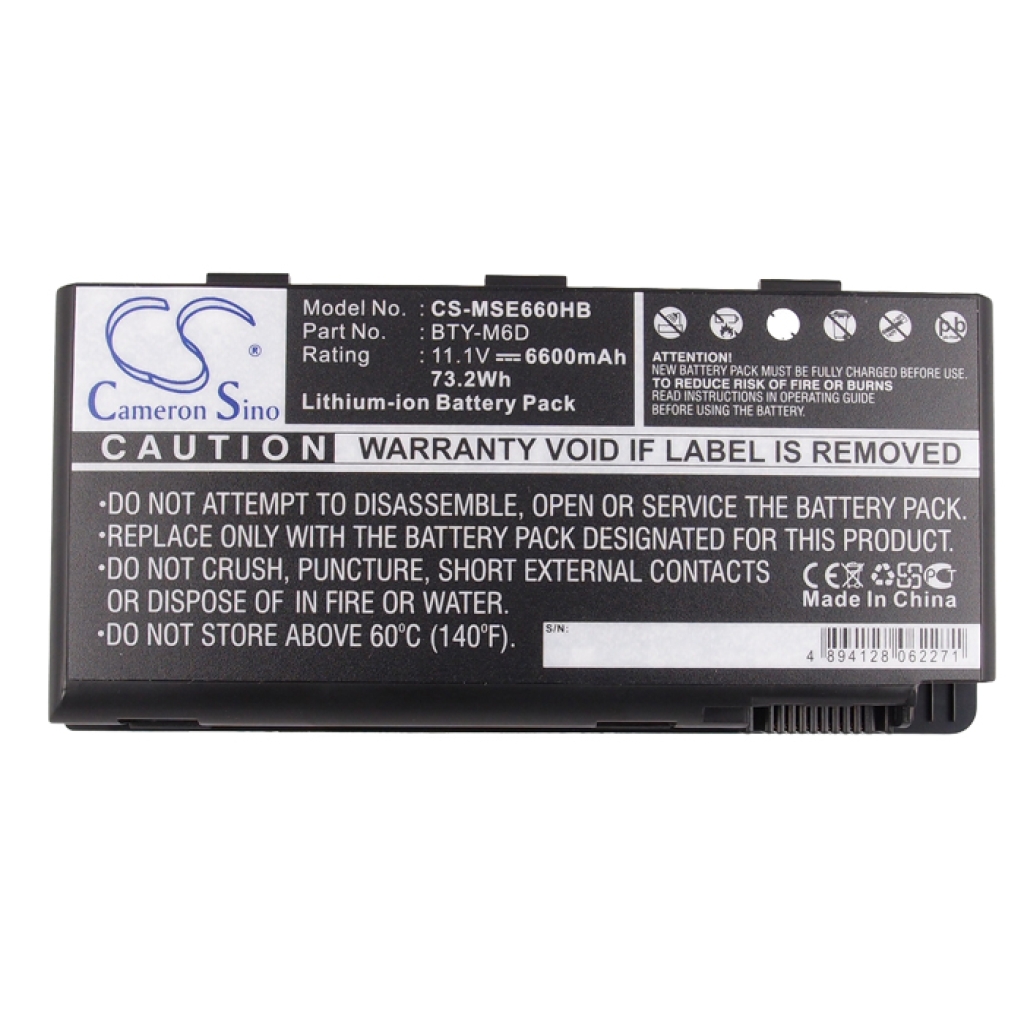 Baterija za prijenosno računalo Medion Erazer X6813 (CS-MSE660HB)