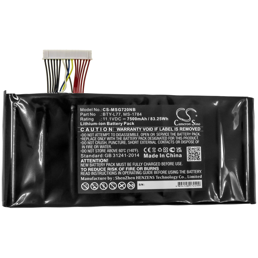 Baterija za prijenosno računalo MSI CS-MSG720NB