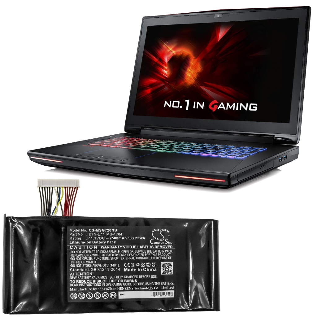 Baterija za prijenosno računalo MSI CS-MSG720NB