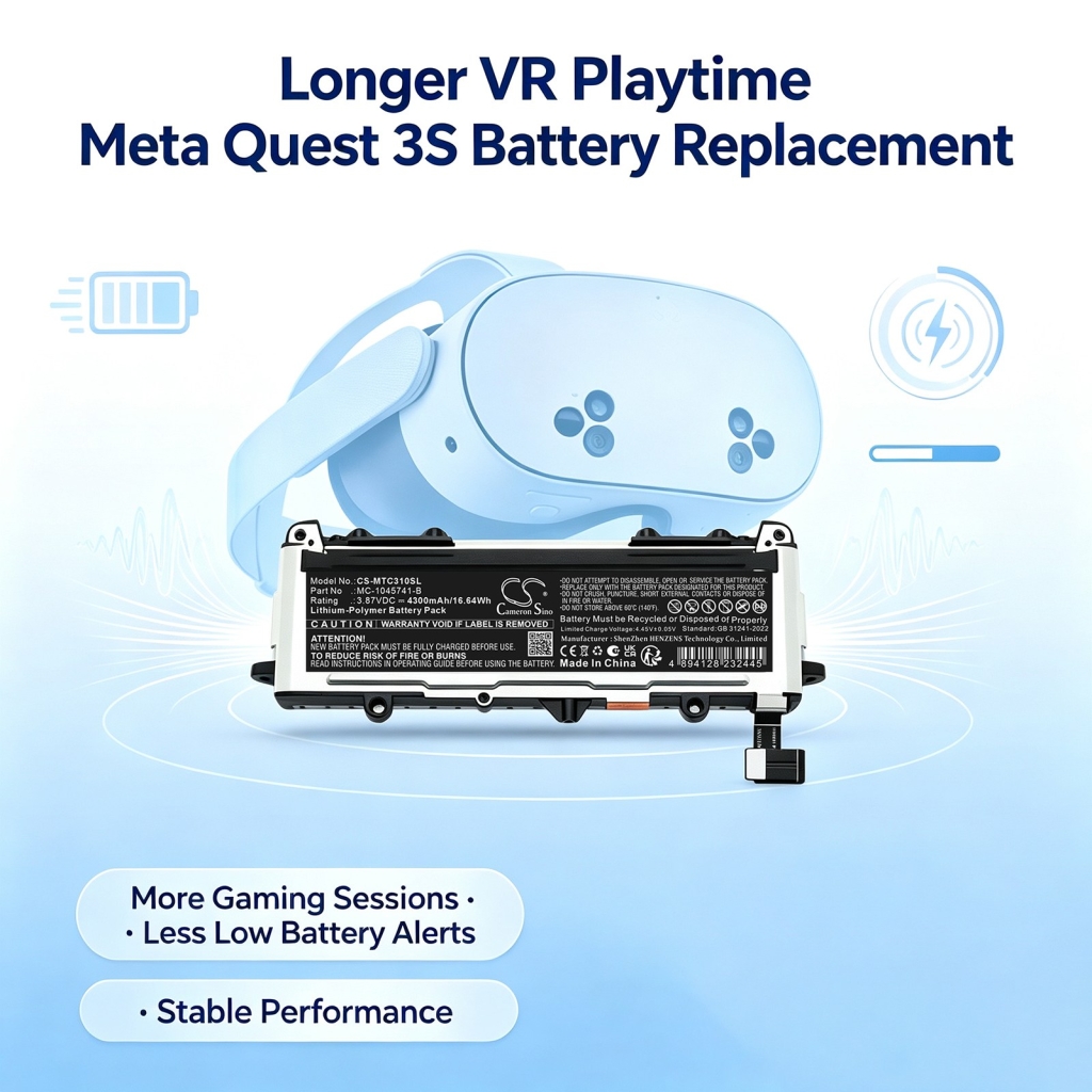 Battery compatible with VR battery