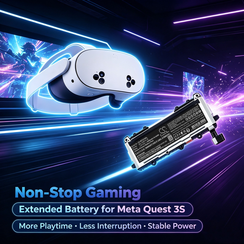 Battery compatible with VR battery