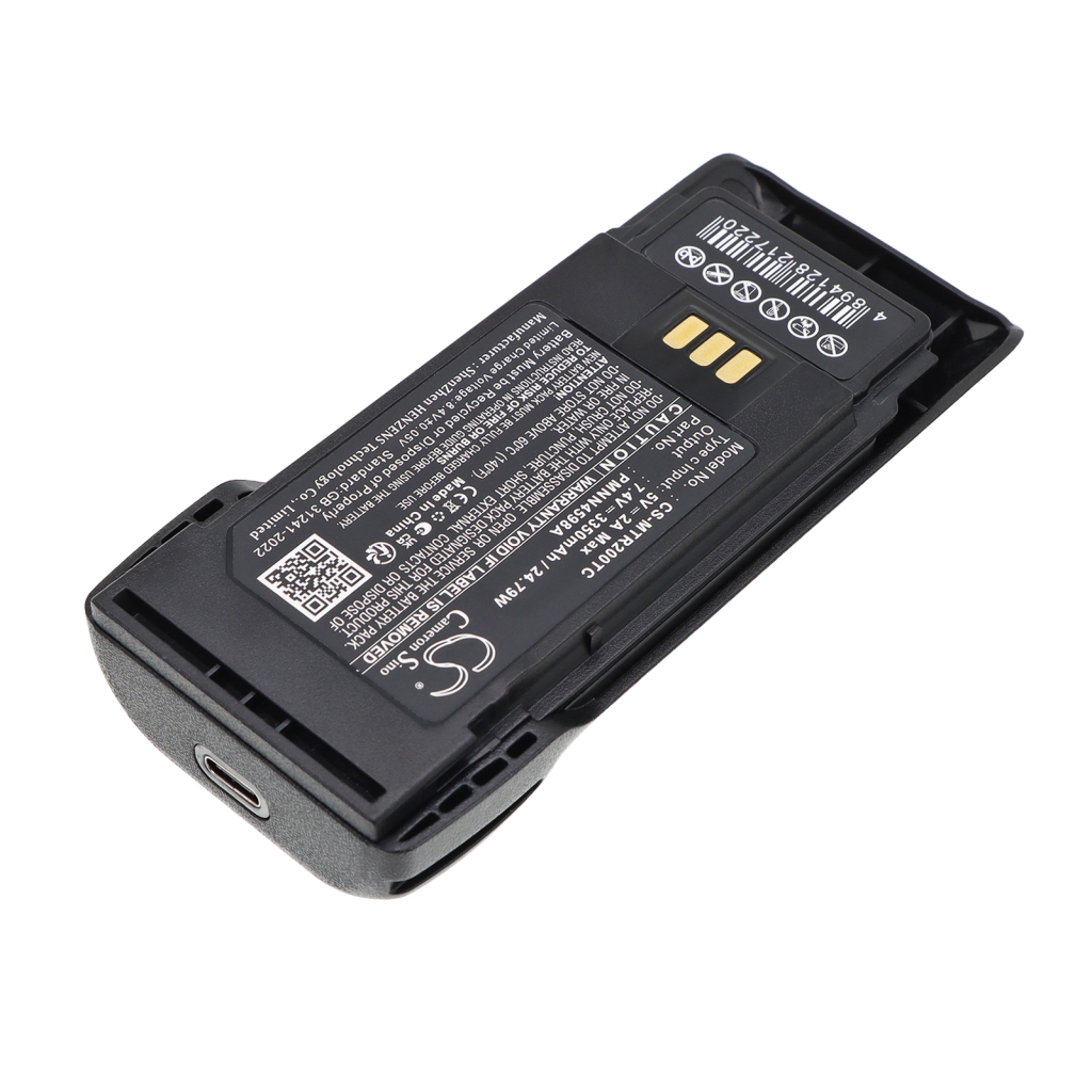 CS-MTR200TC baterija stražnji prikaz s USB-C portom