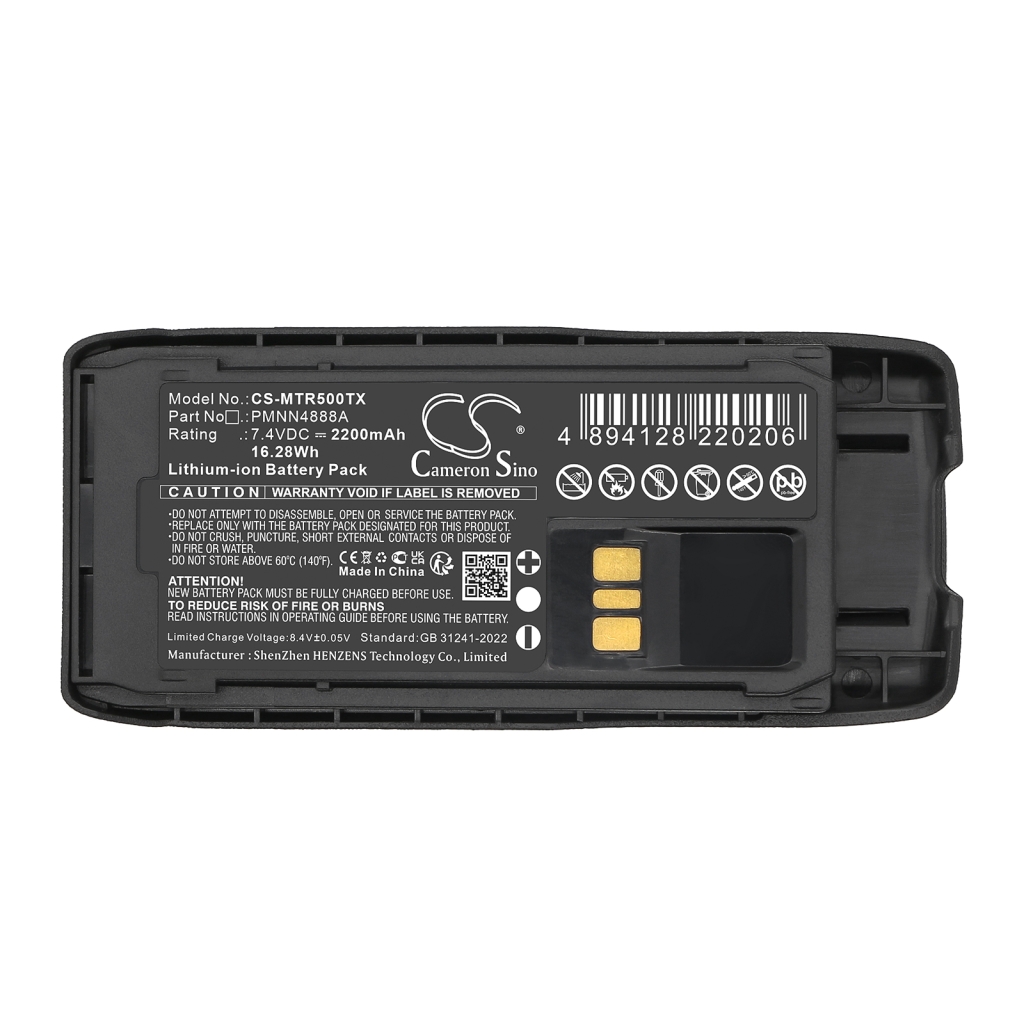 Kompatibilna zamjena baterije za Motorola PMNN4888A,PMNN4889A,PMNN4890A