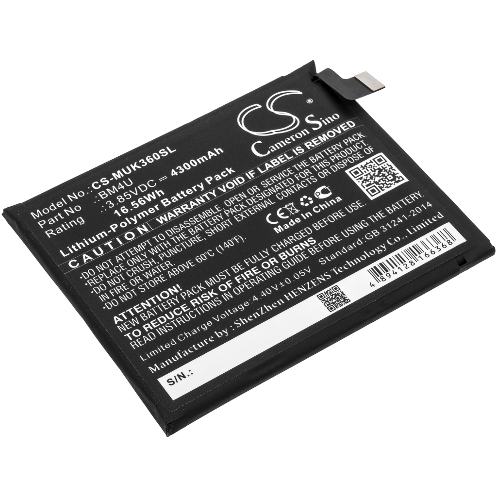 Baterija za mobilni telefon Redmi K30 Ultra 5G (CS-MUK360SL)
