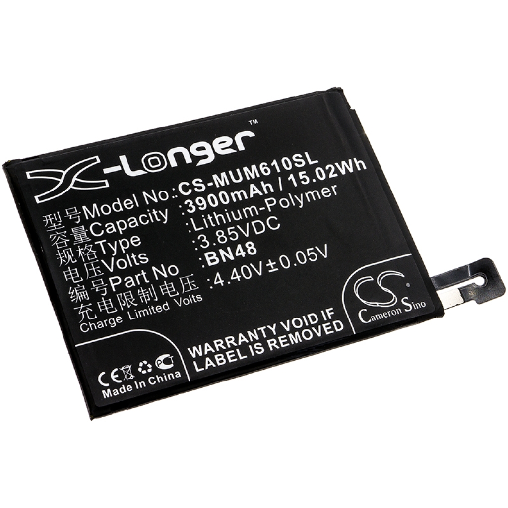 Compatible battery replacement for Xiaomi BN48