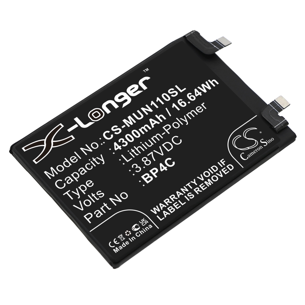 Compatible battery replacement for Xiaomi BP4C