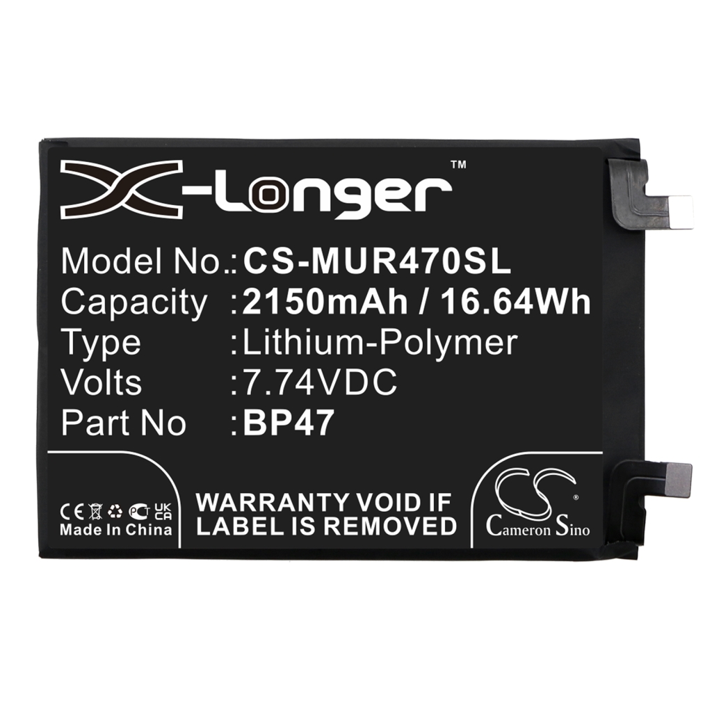 Compatible battery replacement for Xiaomi BP47