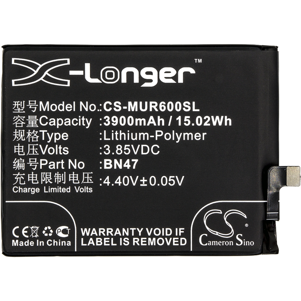 Compatible battery replacement for Xiaomi BN47