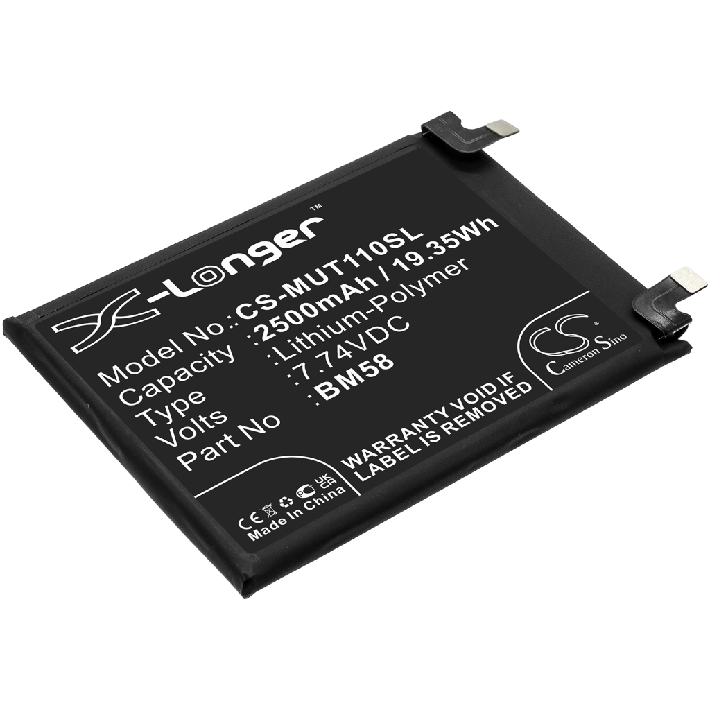 Compatible battery replacement for Xiaomi BM58