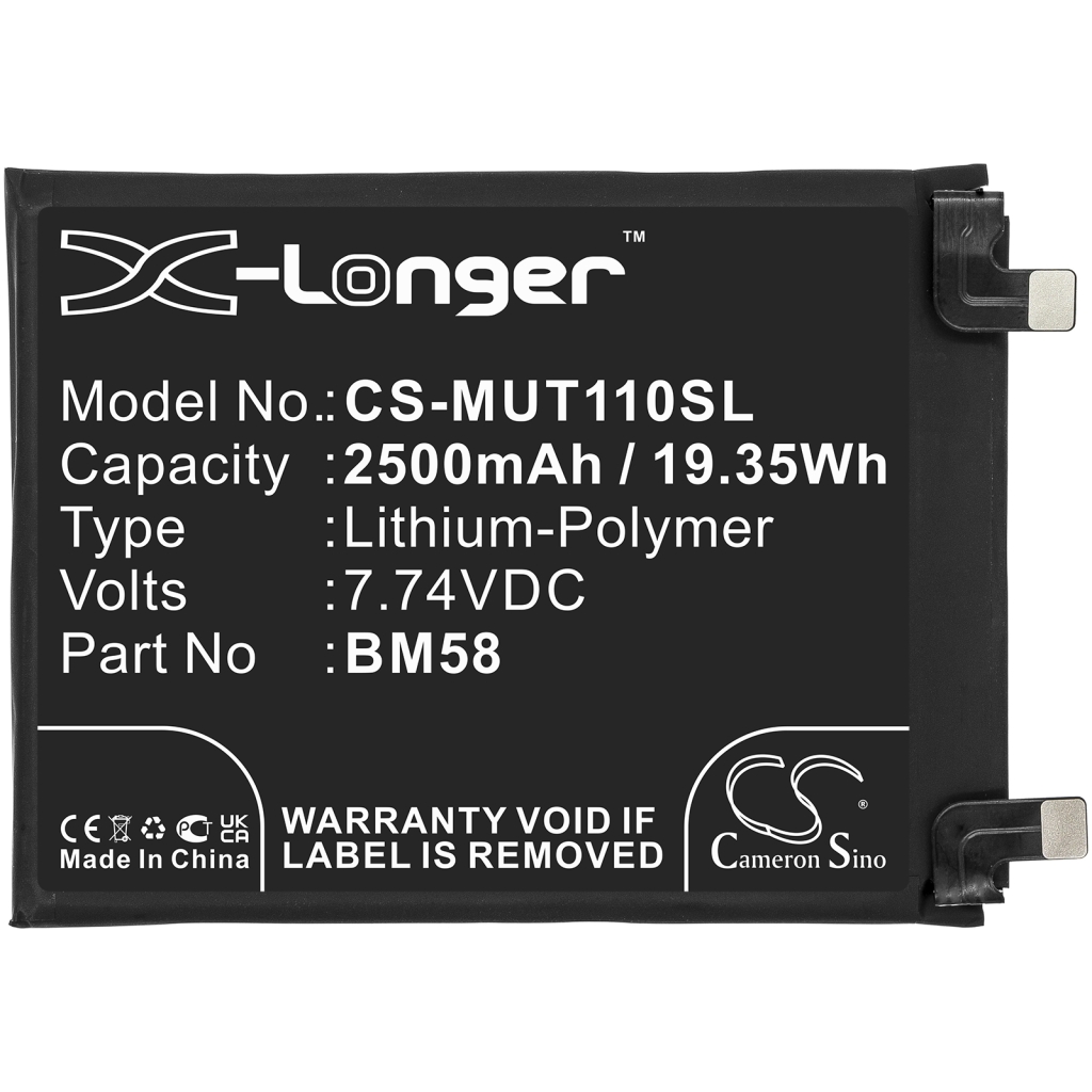 Compatible battery replacement for Xiaomi BM58