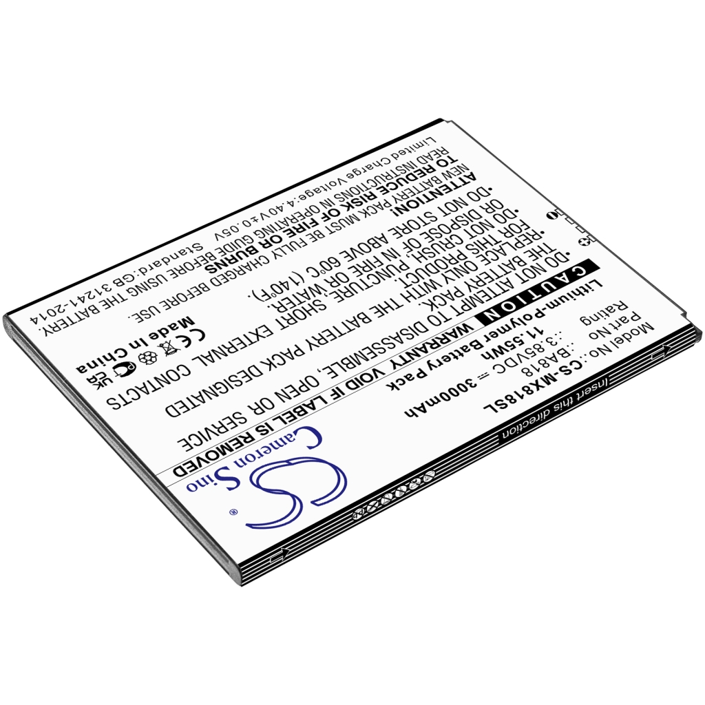 Baterija za mobilni telefon MeiZu CS-MX818SL