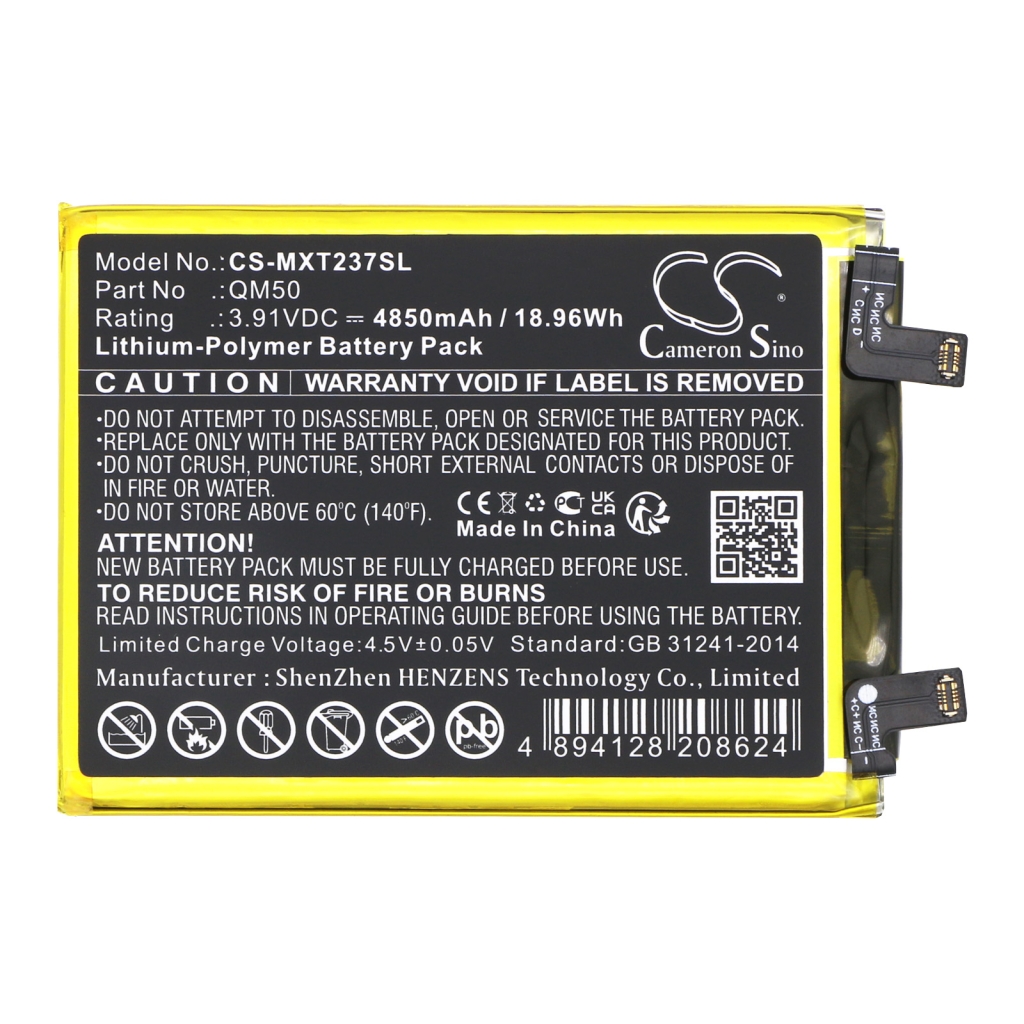 Kompatibilna zamjena baterije za Motorola QM50,SB18D87942
