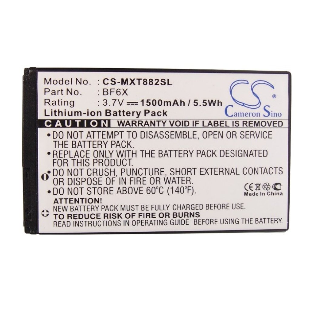 Kompatibilna zamjena baterije za Motorola BF6X,SNN5885,SNN5885A