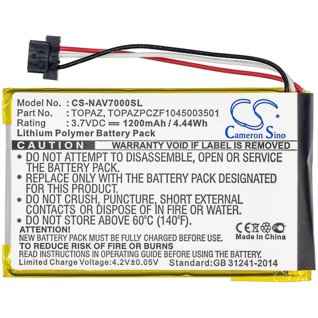 Baterija za GPS, Navigator Navigon 70 Premiun (CS-NAV7000SL)