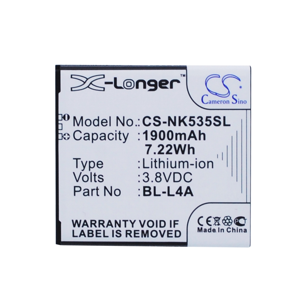 Baterija kompatibilno s Nokia Microsoft CS-NK535SL