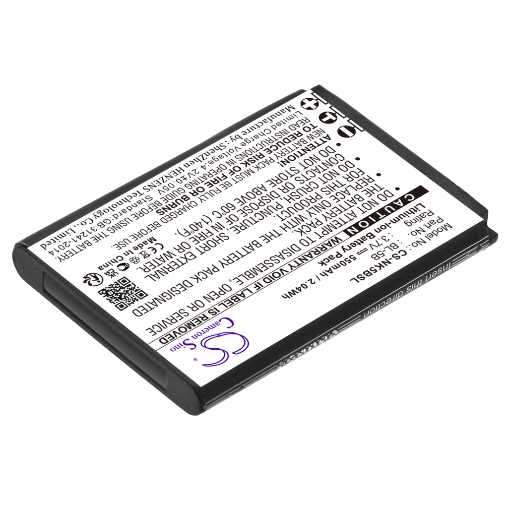 Alcatel Nokia Vodafone Baterija za GPS, Navigator BLU ... CS-NK5BSL