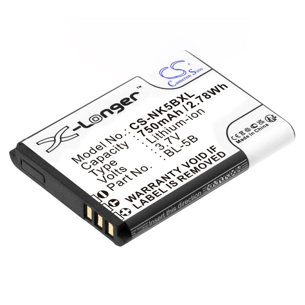 Alcatel Nokia Vodafone Baterija za GPS, Navigator BLU ... CS-NK5BXL