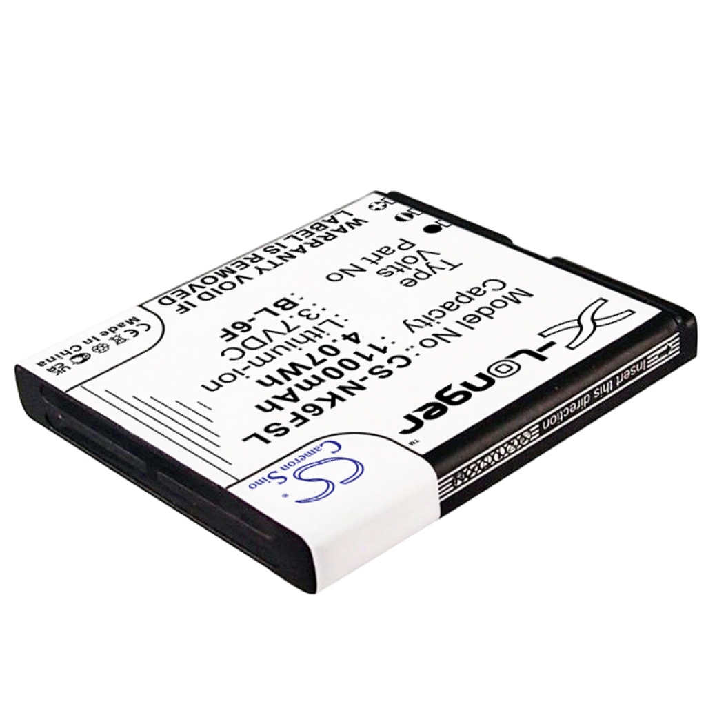 Kompatibilna zamjena baterije za Nokia BL-6F,N6F10T