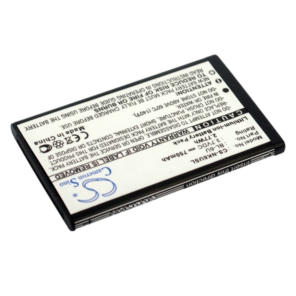 Kompatibilna zamjena baterije za Nokia BL-6U