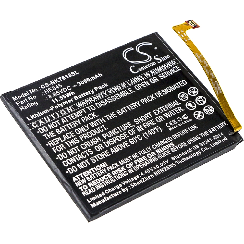 Kompatibilna zamjena baterije za Nokia HE345,HE353