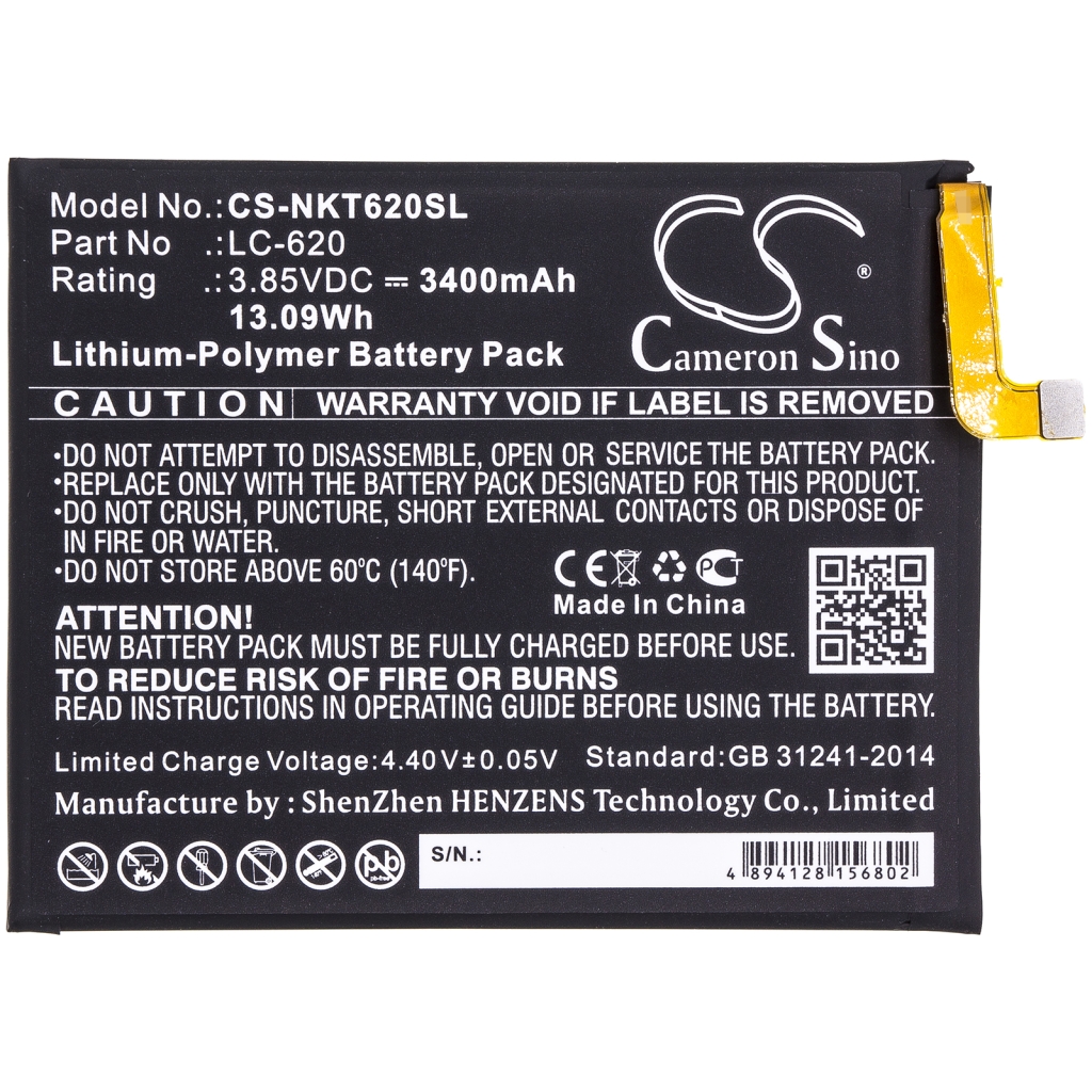 Kompatibilna zamjena baterije za Nokia LC-620